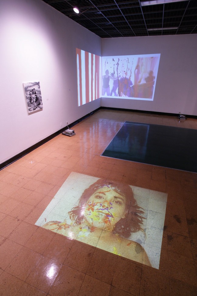 Exhibition installation in a CalArts gallery.
