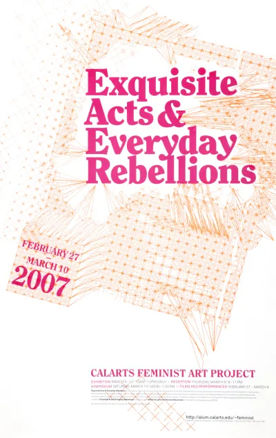 Original 2007 Exquisite Acts and Everyday Rebellions poster